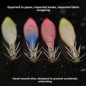 Señuelo de Pesca de Goma Suave Realista con Forma de Calamar de Lion Manufacturing Plant, con Gancho Multipuntas para Agua Poco Profunda y Profunda - Product Image 3