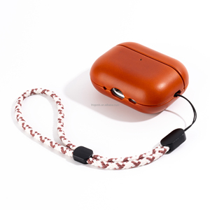 Funda de Cuero Encerado Vintage para Auriculares <span class=keywords><strong>AirPods</strong></span> <span class=keywords><strong>Pro</strong></span> 3, Protección Total, Compatible con <span class=keywords><strong>Carga</strong></span> Inalámbrica - Product Image 1