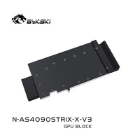 Bykski N-AS4090STRIX-X-V3 Blok Pendingin Air Kartu Grafis Konstruksi Logam Penuh untuk Pendinginan Cair 4090 RTX