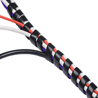 Funda Flexible para Cable Eléctrico, Protector de Manguera en Espiral de Fácil Instalación, Envoltura en Espiral, 1 Pulgada