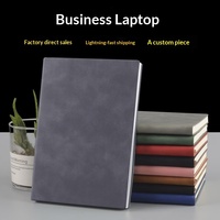 Carnet d'affaires en cuir souple imprimé KE'MU, bloc-notes en peau de mouton, coffret cadeau, impression de logo, journal de réunion sans reliure