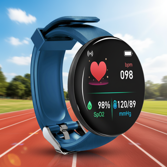 2026 D18 UK8 2.0 IP67 Waterproof Smart Wristband Fitness Watch Heart Rate Tracker Temperature IOS Android Compatible Sports TFT