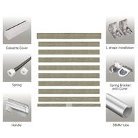 Persianas Enrollables Zebra Aislantes de Poliéster para Ventanas Integradas Personalizadas Allbright