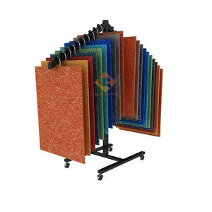 قابل للطي مخصص معدن و MDF سجادة عرض موقف مع طاولة لفرشات الأرضيات وعينات السجاد - Product Image 6