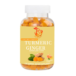 Gomitas Premium de Cúrcuma y Jengibre con Extracto de Pimienta Negra, Favorecen una Digestión Saludable y Promueven la Salud de las Articulaciones - Product Image 1