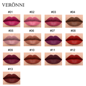 Uzun ömürlü Lipgloss kozmetik dudak kalemi kalem setleri ile 13 renk mat ruj kiti - Product Image 6