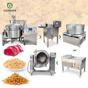 Chaîne de production de fil de poisson cuit au four et de machine à frire la viande : flux de processus - Product Image 1