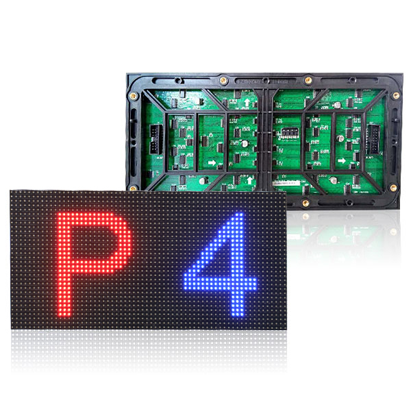LED Outdoor Full-Color P4 Waterproof Advertising Display Module 256x128 Unit Board High-Brightness Screen Panel