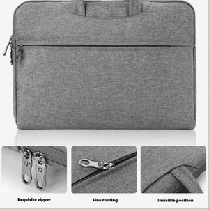 Bolso de cuero personalizado para ordenador portátil, bolso cruzado unisex de oficina, bolso de ordenador para estudiantes universitarios, venta al por mayor - Product Image 5