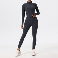 Ensemble de vêtements de sport pour femmes, haut et leggings de yoga confortables et doux, extensible et performant pour la salle de sport, le Pilates, la course à pied, l'entraînement physique