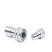 Raccord rapide industriel mâle JIC 37° en acier inoxydable SS316, lisse, pour tube hydraulique, filetage NPT BSPT, remplace
