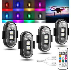 <span class=keywords><strong>Lampe</strong></span> <span class=keywords><strong>stroboscopique</strong></span> télécommandée sans fil <span class=keywords><strong>Lampe</strong></span> d'avertissement LED 7 couleurs Avion Voiture <span class=keywords><strong>Moto</strong></span> Bicyclette RC Drone Flash Indicateur <span class=keywords><strong>Lampe</strong></span> - Product Image 3