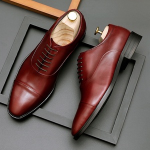 Zapatos Casuales de Hombre de Piel Genuina con Cordones y Punta Puntiaguda, Aumentan la Estatura, Modernos y a la Moda, Recién Lanzados y Muy Populares - Product Image 6