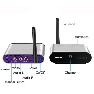 Measy 2.4GHz TV Receiver và Transmitter 200m dài khoảng cách ổn định không dây âm thanh video truyền với hồng ngoại trở lại - Product Image 3