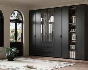 Tủ quần áo gỗ chất lượng cao tùy chỉnh với bàn trang điểm để lưu trữ quần áo tại nhà - Product Image 6