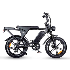 20" 4.0 Fat Tire Electric Bike V8 Model 750W Rear <b>Hub</b> Motor 48V 15Ah Lithium Battery High Carbon Steel Frame Double Disc Brake - Product Image 3