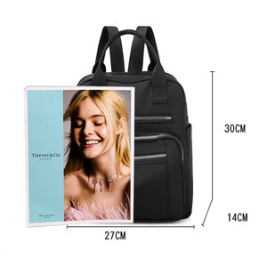 Zaini da Viaggio Quotidiani per <span class=keywords><strong>Donna</strong></span> in Nylon Leggero con Logo Personalizzato, Borse per la Scuola # Zaino PA0500 ad Alta Capacità per <span class=keywords><strong>Donna</strong></span> - Product Image 4