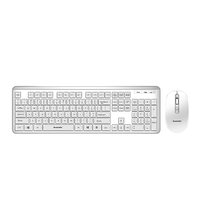 Clavier et souris sans fil 2,4 G silencieux, ultra-fin, étanche, clavier et souris de taille standard pour ordinateur portable, ordinateur de bureau, PC