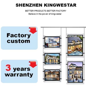 A3 A4 <b>Led</b> Advertising Light Box Real Estate Window Hanging Crystal Acrylic Waterproof Eco-friendly Customizable Color - Product Image 4