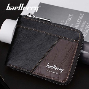 กระเป๋าสตางค์ผู้ชายแบบสั้นแบรนด์ Baellerry สีดำ ซิปอเนกประสงค์ ใช้ได้ทุกวัน - Product Image 2