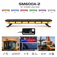 SM600A-2 30 Zoll Lichtleiste 108 LED ECE R65 SAE J845 51 Muster 12-24V Bernstein Weiß Stroboskop 3 Jahre Garantie