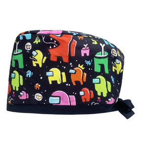 Cure infermieristiche chirurgiche capello cappello <span class=keywords><strong>per</strong></span> <span class=keywords><strong>capelli</strong></span> lunghi veterinari infermiere medico tappi chirurgici Scrub con nastro regolabile papillon - Product Image 2