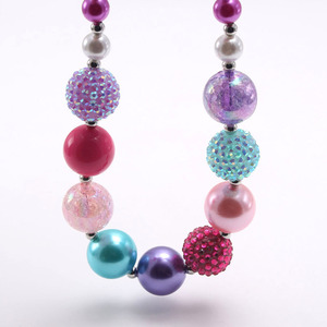 Conjunto de collar y pulsera con cuentas de chicle grueso para niñas, regalo de cumpleaños, personalizado - Product Image 4