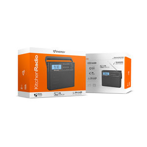 Radio de cuisine - Radio FM avec alimentation secteur ou par piles, écran, double alarme, antenne optimisée et haut-parleur 1W - Product Image 5