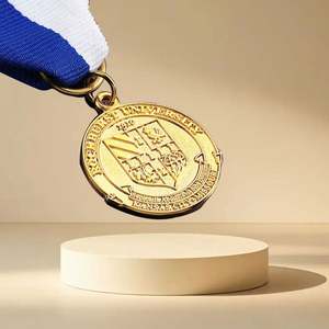 โรงงานขายส่งเหรียญกีฬาฟุตบอลและวิ่งแบบกำหนดเอง พร้อมริบบิ้น เหรียญหล่อขึ้นรูปตามสั่ง - Product Image 2