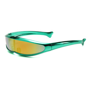 Gafas de Sol Futuristas Y2K con Protección UV400, Resistentes al Viento, Unisex, para Deportes al Aire Libre, Protección UV Moderna para Hombres y Mujeres - Product Image 6