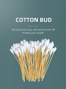 400 Hisopos de Algodón Puro con Palito de Madera de Bambú en Blister, Hisopos de Algodón de Fábrica - Product Image 6