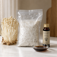 Sirop de champignons Enoki dorés |   Bêta-glucane et 18 acides aminés |   Fermentation 100% naturelle