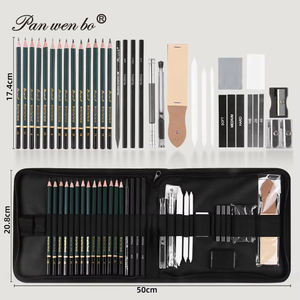 Set Pensil Sketsa Profesional 35 Buah, Perlengkapan Menggambar dan Sketsa Lengkap dengan Pensil Sketsa, Penghapus, dan Rautan - Product Image 2
