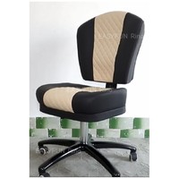 Tabouret réglable en hauteur avec dossier, chaise roulante robuste avec roulettes pour les magasins de proximité et les salles de jeux