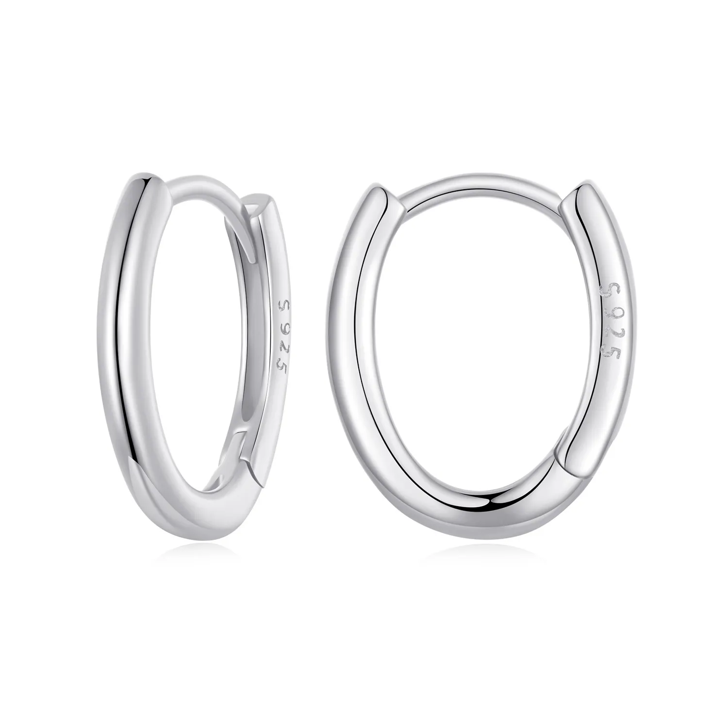 Einfache und klassische ovale Ohrringe für Damen grenzübergreifend vielseitig pendelstil s925 Sterlingsilber-Ohrringe