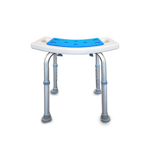 Rkf Shower Chair Aluminum Alloy <b>Height</b> <b>Adjustable</b> Non Slip Bath <b>Stool</b> For Elderly Disabled Pregnant Home Use - Product Image 2