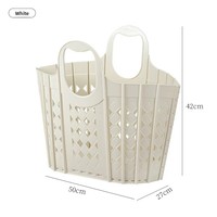 Organisateur de vêtements pliable en plastique, type sur pied, panier à linge pour usage domestique, rangement pour salon