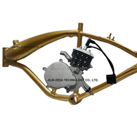 Kit moteur de vélo 2 temps à essence pour cadre de vélo tout-terrain LD80, moteur 2 temps 80cc à double bougie d'allumage, Bicimotor
