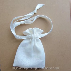 <b>White</b> French Linen <b>Bags</b> with Sateen Ribbon Drawstring Very <b>Small</b> Linen <b>Bags</b> Tiny Linen Jewelry Pouches Jewelry Packaging - Product Image 2