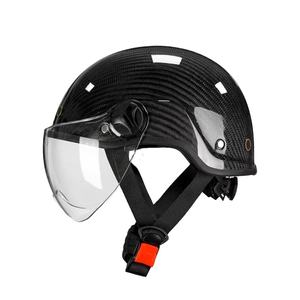 Medio casco <span class=keywords><strong>de</strong></span> fibra <span class=keywords><strong>de</strong></span> carbono Bicicleta eléctrica y motocicleta Casco <span class=keywords><strong>de</strong></span> seguridad <span class=keywords><strong>de</strong></span> verano para hombres y mujeres - Product Image 1