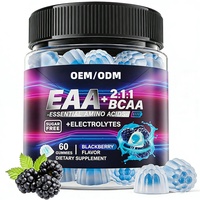Gummies EAA : Complément de 9 Acides Aminés Essentiels, Gummies BCAA, Acides Aminés à Chaîne Ramifiée, Gummies Électrolytes pour l'Hydratation