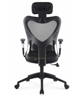 Chaise de bureau Offre Spéciale design moderne avec appui-tête réglable en tissu et PU pour cadres