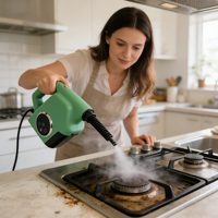 Nettoyeur Vapeur Électrique à Chauffage Instantané, Chauffe Rapide en 15s pour Voiture, Extérieur, Usage Commercial, Salon et Cuisine