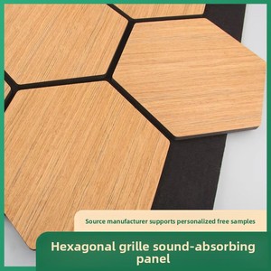 <span class=keywords><strong>Pannello</strong></span> Acustico Decorativo Moderno Esagonale a Rombo in <span class=keywords><strong>Legno</strong></span> Ecologico per Decorazione - Product Image 5