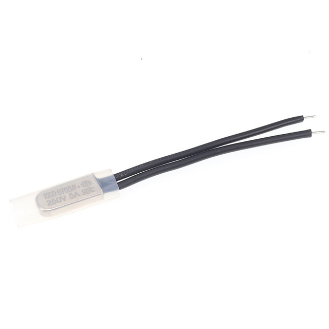 KSD9700 Normally Open Thermostat Temperature Switch 35-90 Metal Thermal Protector 5A 250V for Motor Transformer Overheat