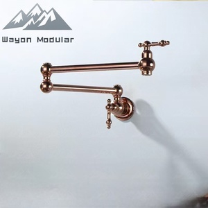 Serie de Cocina de Latón Macizo de Primera Calidad, Diseños de Lujo en Oro Antiguo, Cobre Cepillado y Modernos con Grifo Extraíble WW-CFLT-00069, Acabado Bronce Envejecido - Product Image 2