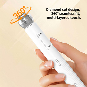 Masseur oculaire rechargeable EMS à micro-courant et chaleur, pour le soin de la peau des yeux, anti-rides et cernes - Product Image 2