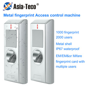 Zinc Alloy Waterproof <strong>Fingerprint</strong> Access Control Keypad <strong>RFID</strong> <strong>Card</strong> <strong>Reader</strong> <strong>With</strong> Wiegand 26-44 Input&amp;Output Support Interlock Mode - Product Image 2