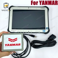Tablette FZ G1 pour outil de diagnostic de moteur diesel Yanmar YDS pour excavateur/tracteur/générateur marin avec interface USB 9-18V