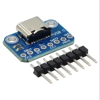 Carte de conversion USB TYPE-C 2,54 mm CC1 CC2 5,1K avec connexion par résistance pull-down